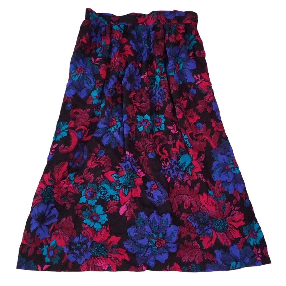 Vintage Copley Square Floral Maxi Skirt